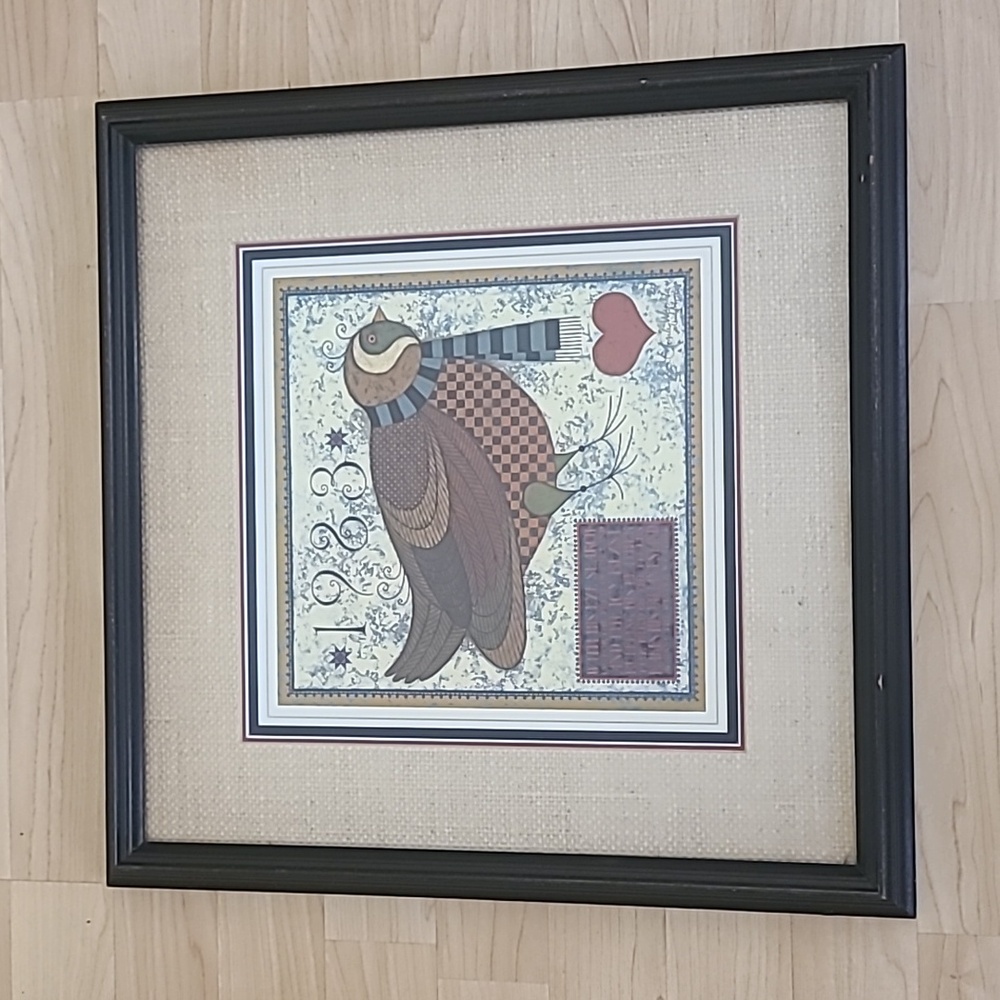 Charles Wysocki Singed Numbered  Commemorative 1983 Print Framed 17.5"×17.5"